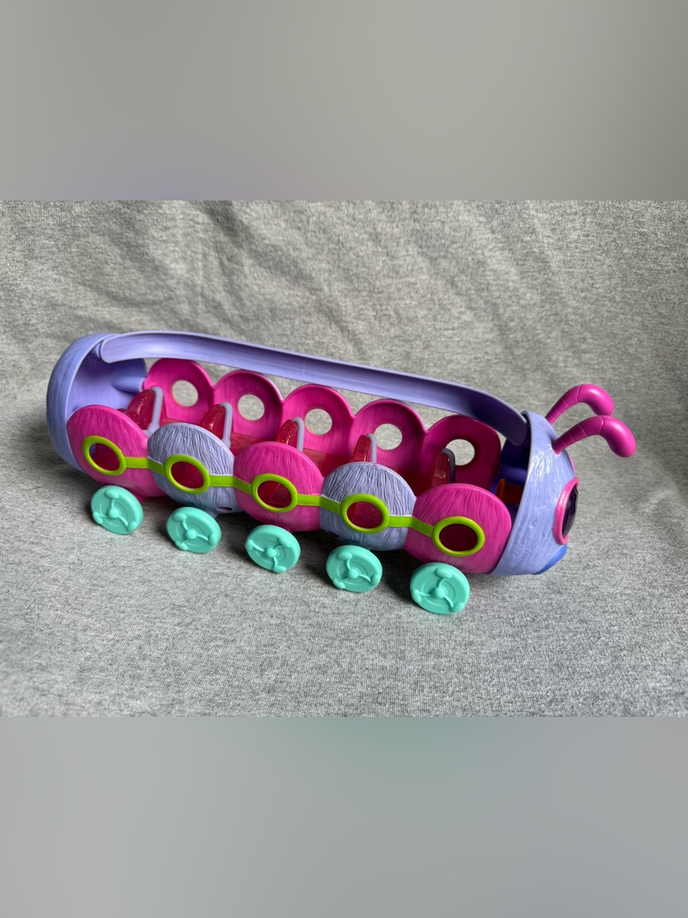 Dreamworks Pink, Purple & Teal Caterpillar Push Toy
